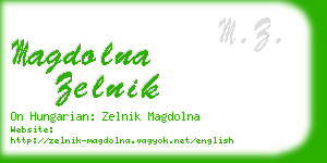 magdolna zelnik business card